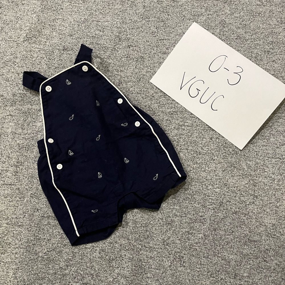 Janie and Jack baby boy whale romper 🐳